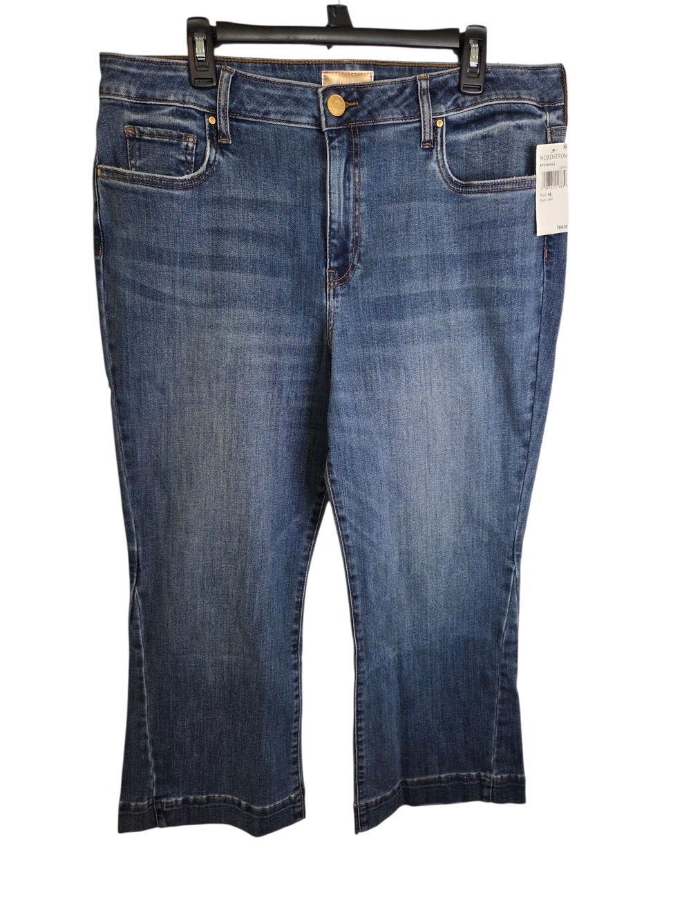 Kut From The Kloth Kelsey High Rise Ankle Flare Denim Jeans Sz 16 - Picture 2 of 10